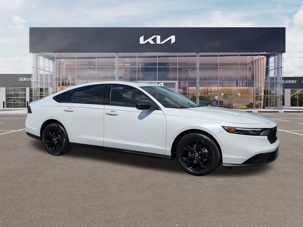 2025 Honda Accord SE in White — front three-quarter view