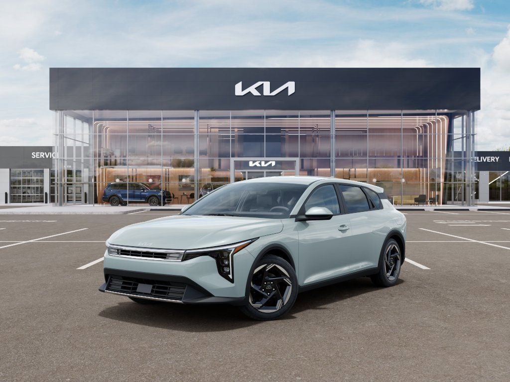 2026 Kia K4 EX in Morning Haze — front three-quarter view
