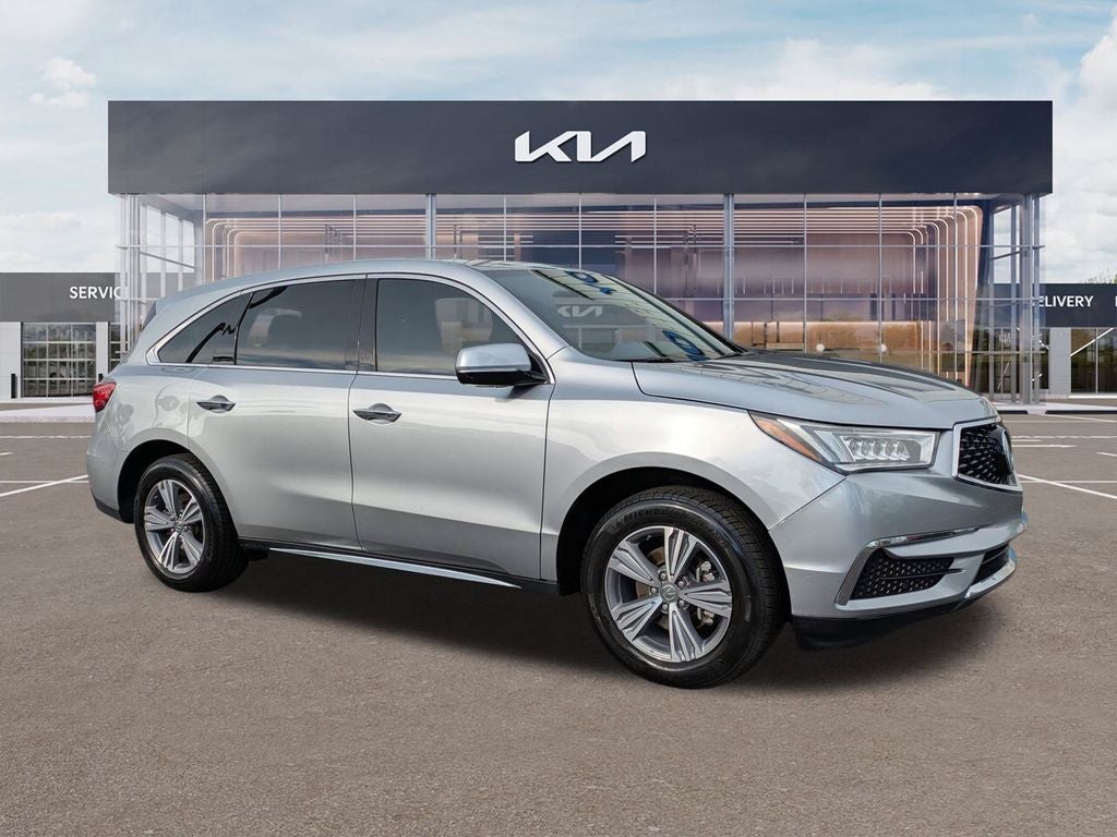 2020 Acura MDX 3.5L in Silver — front three-quarter view