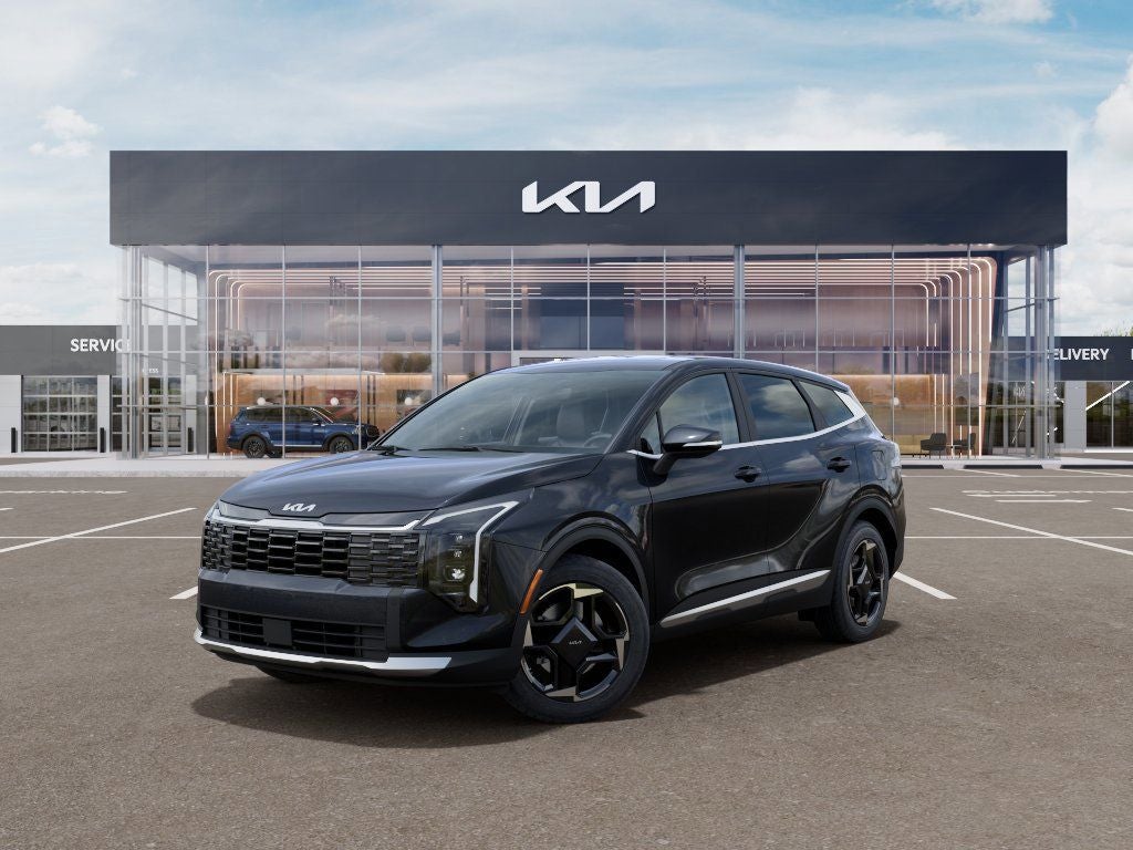 2026 Kia Sportage EX in Panthera Metal Gray — front three-quarter view