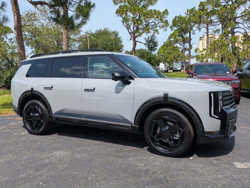 2027 Kia Telluride X-Line SX-Prestige in Wolf Gray — front three-quarter view