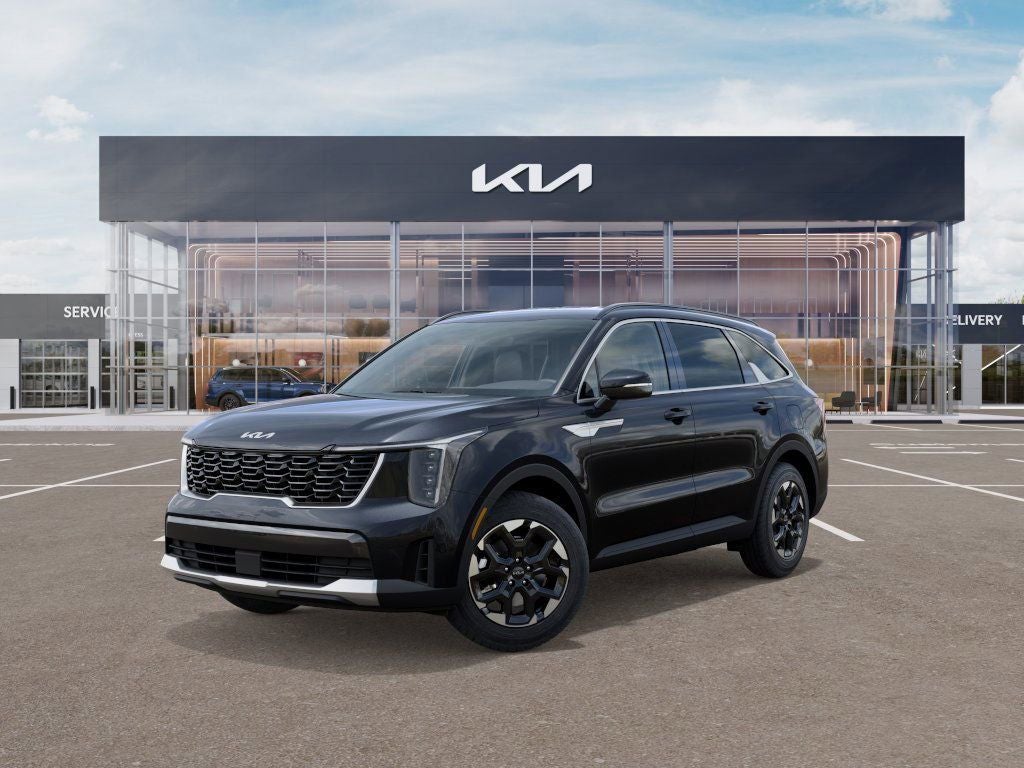 2026 Kia Sorento S in Panthera Metal — front three-quarter view