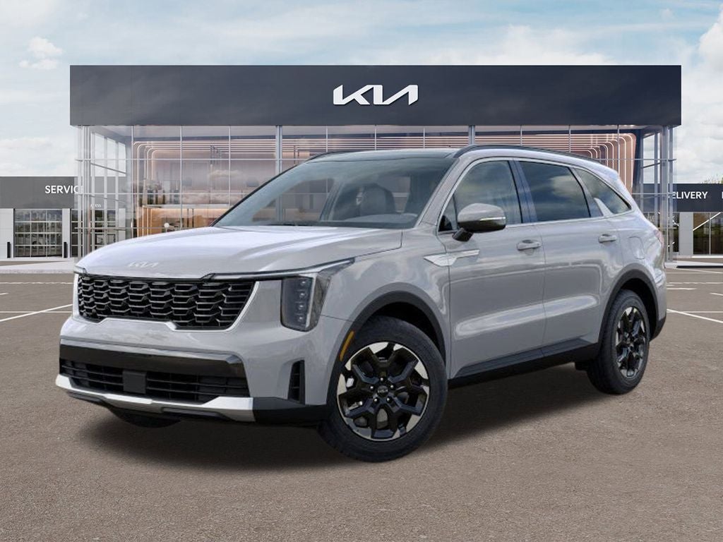 2026 Kia Sorento S in Wolf Gray — front three-quarter view
