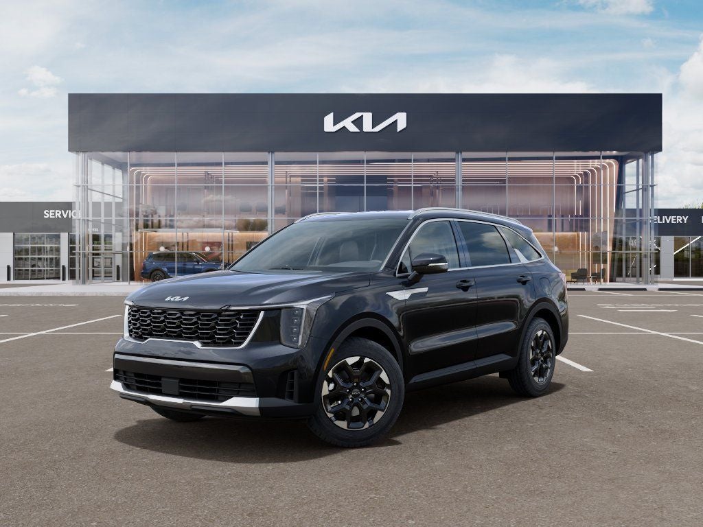 2026 Kia Sorento S in Panthera Metal — front three-quarter view