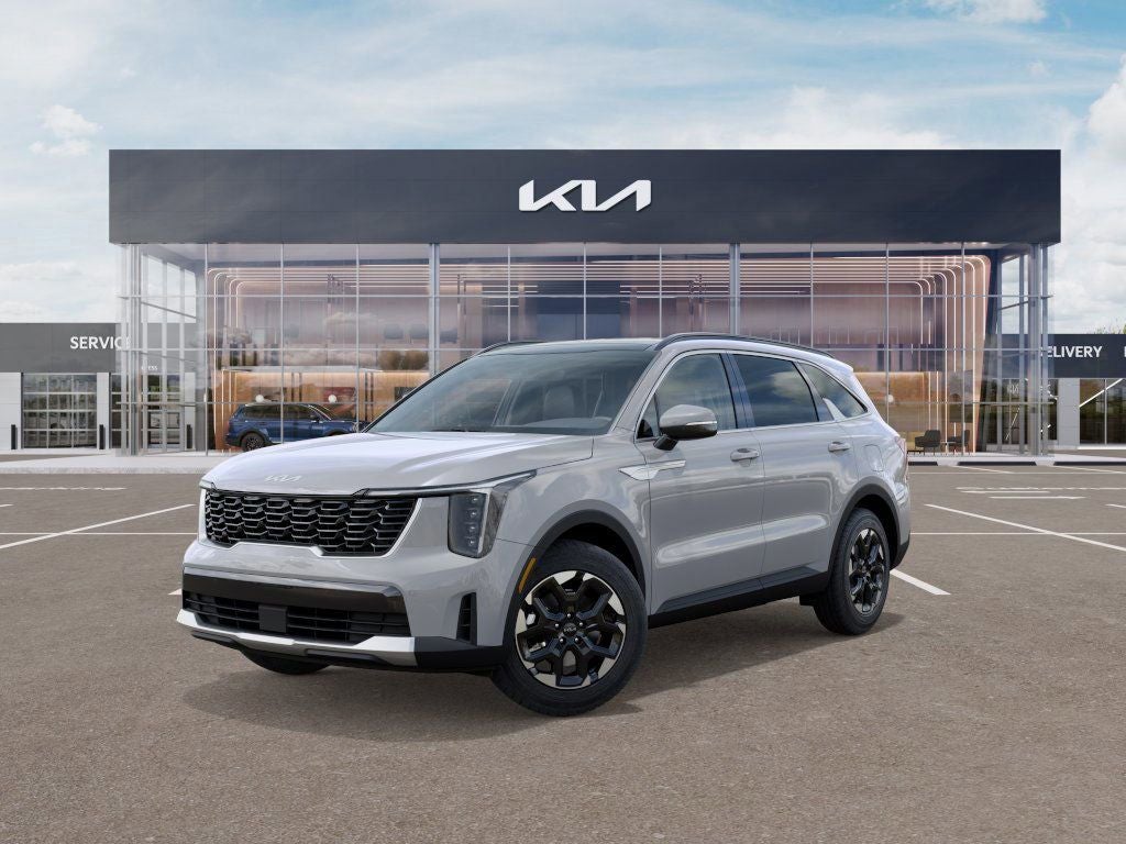 2026 Kia Sorento S in Wolf Gray — front three-quarter view