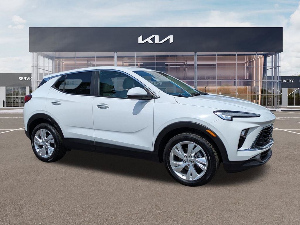 2024 Buick Encore GX Preferred in Summit White — front three-quarter view