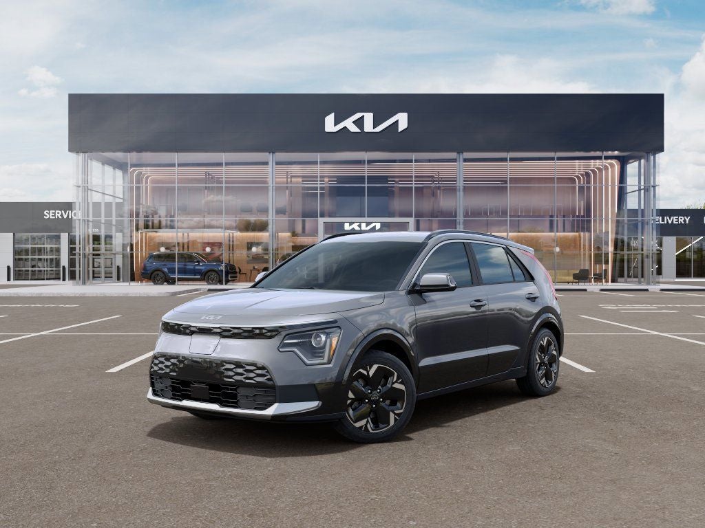 2026 Kia Niro EV Wind in Steel Gray — front three-quarter view