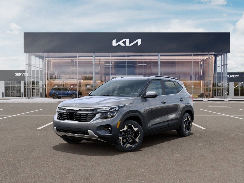 2026 Kia Seltos EX in Steel Gray — front three-quarter view