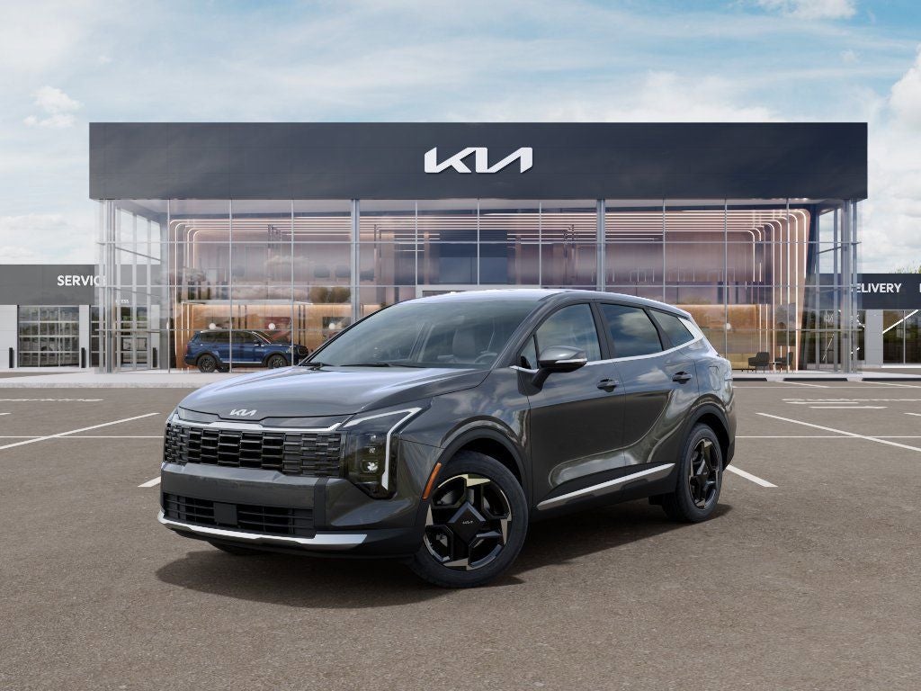 2026 Kia Sportage EX in Gravity Gray — front three-quarter view