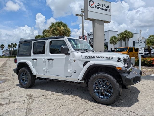 2026 Jeep Wrangler WRANGLER 4-DOOR 85TH ANNIVERSARY EDITION in Bright White Clear-Coat Exterior Paint — front three-quarter view