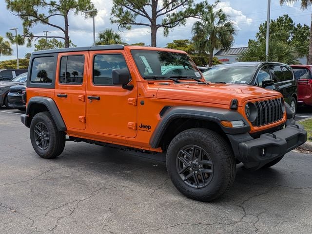 2026 Jeep Wrangler WRANGLER 4-DOOR SPORT S in Joose Exterior Paint — front three-quarter view