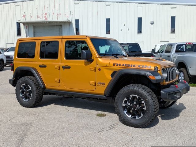 2026 Jeep Wrangler WRANGLER 4-DOOR RUBICON in Goldilocks Exterior Paint — front three-quarter view