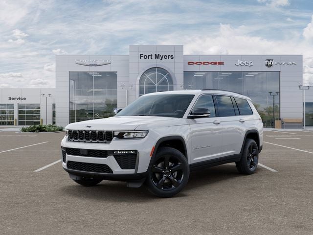 2026 Jeep Grand Cherokee GRAND CHEROKEE L LIMITED 4X2 in Bright White Clear-Coat Exterior Paint — front three-quarter view