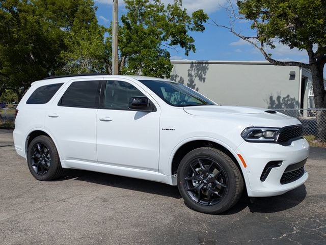 2026 Dodge Durango DURANGO GT AWD HEMI V8 in White Knuckle Clear-Coat Exterior Paint — front three-quarter view