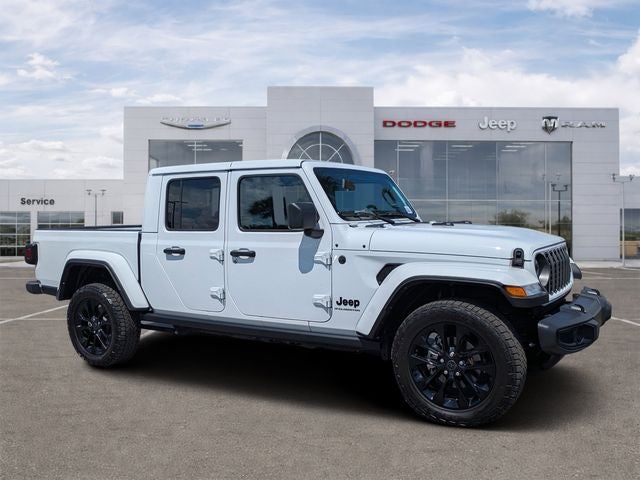 2024 Jeep Gladiator Nighthawk in Bright White Clearcoat — front three-quarter view