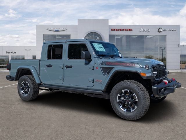 2026 Jeep Gladiator GLADIATOR SHADOW OPS 4X4 in Anvil Clear-Coat Exterior Paint — front three-quarter view