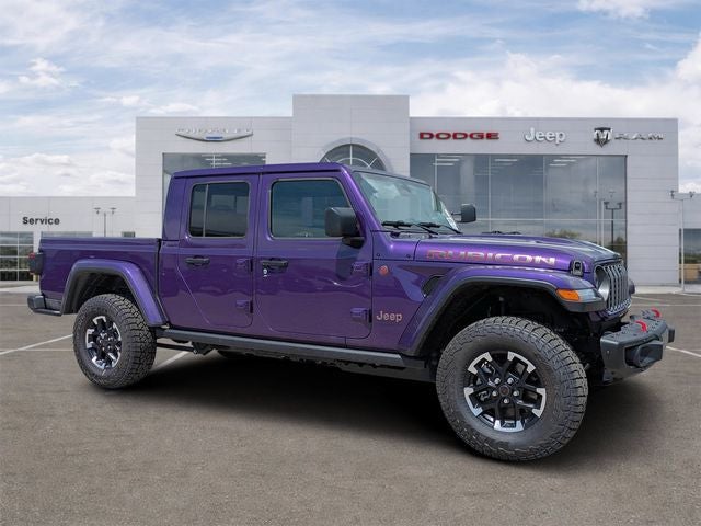 2026 Jeep Gladiator GLADIATOR RUBICON X 4X4 in Reign Exterior Paint — front three-quarter view