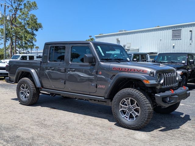2026 Jeep Gladiator GLADIATOR MOJAVE X 4X4 in Granite Crystal Metallic Clear-Coat Exterior Paint — front three-quarter view