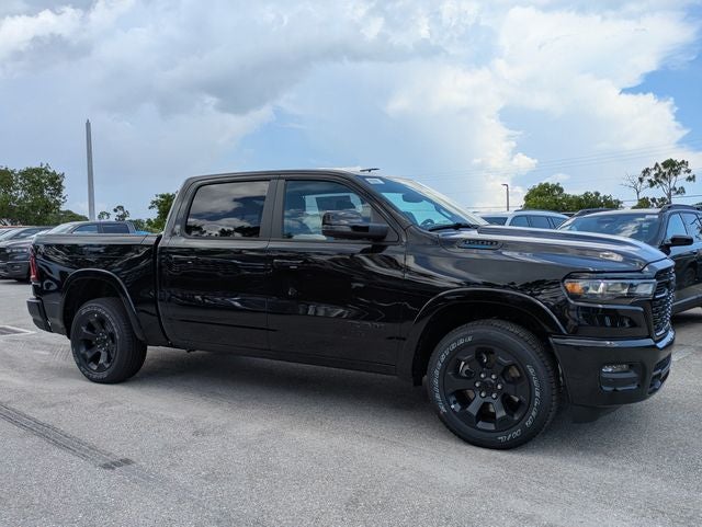 2026 RAM Ram 1500 RAM 1500 BIG HORN CREW CAB 4X2 5'7' BOX in Diamond Black Crystal Pearl-Coat Exterior Paint — front three-quarter view