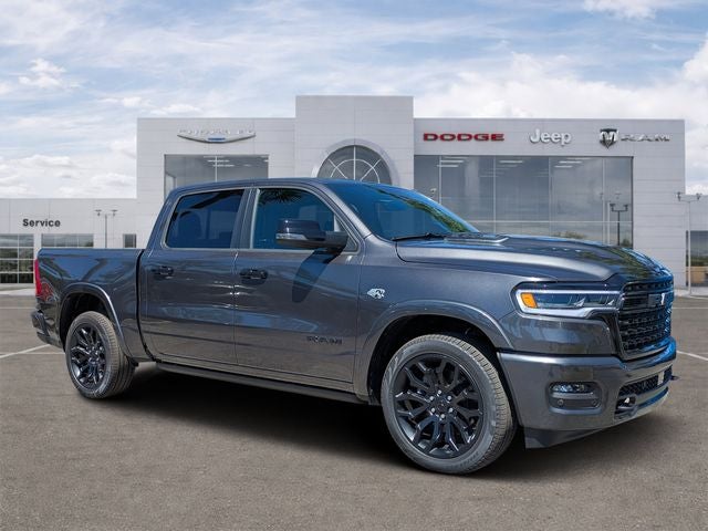 2026 RAM 1500 Limited in Granite Crystal Metallic Clearcoat — front three-quarter view