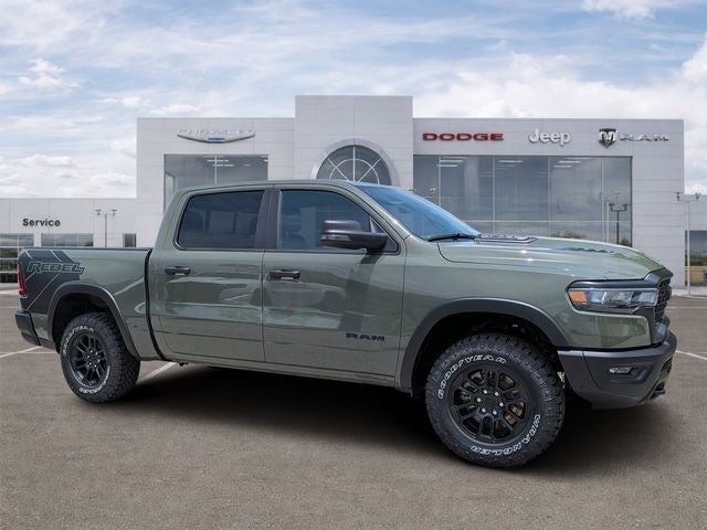 2026 RAM Ram 1500 RAM 1500 REBEL CREW CAB 4X4 5'7' BOX in Canyon Lake Exterior Paint — front three-quarter view