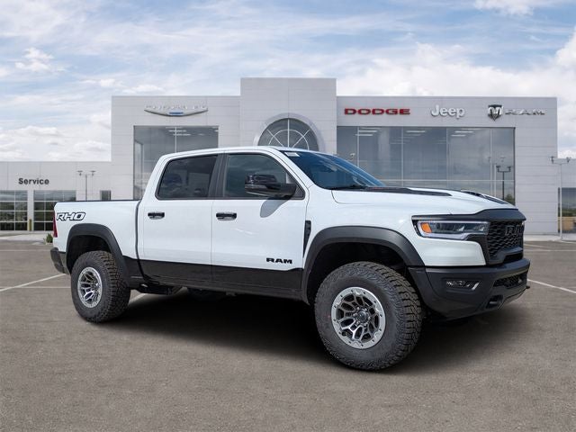 2026 RAM 1500 RHO in Bright White Clearcoat — front three-quarter view