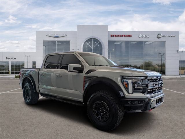 2024 Ford F-150 Raptor in Avalanche — front three-quarter view