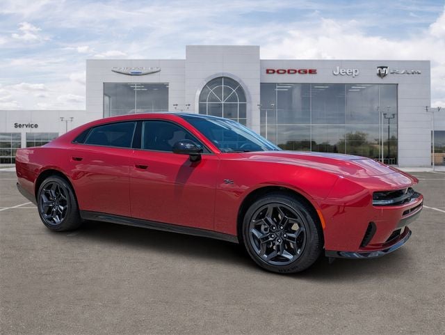 2026 Dodge Charger CHARGER R/T 4-DOOR AWD in Redeye Exterior Paint — front three-quarter view
