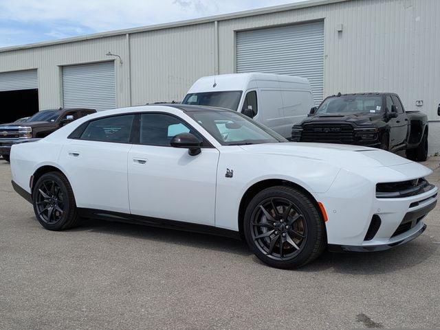 2026 Dodge Charger CHARGER SCAT PACK 4-DOOR AWD in White Knuckle Exterior Paint — front three-quarter view