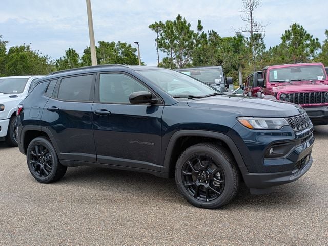 2026 Jeep Compass COMPASS LATITUDE ALTITUDE 4X4 in Fathom Blue Pearl-Coat Exterior Paint — front three-quarter view