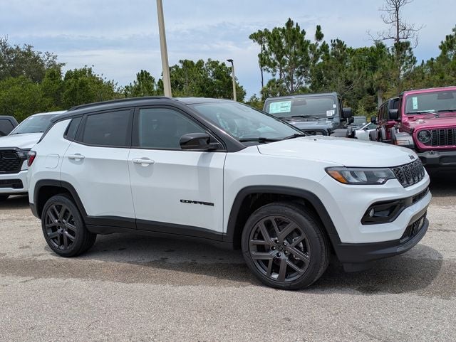 2026 Jeep Compass COMPASS LIMITED ALTITUDE 4X4 in Bright White Clear-Coat Exterior Paint — front three-quarter view