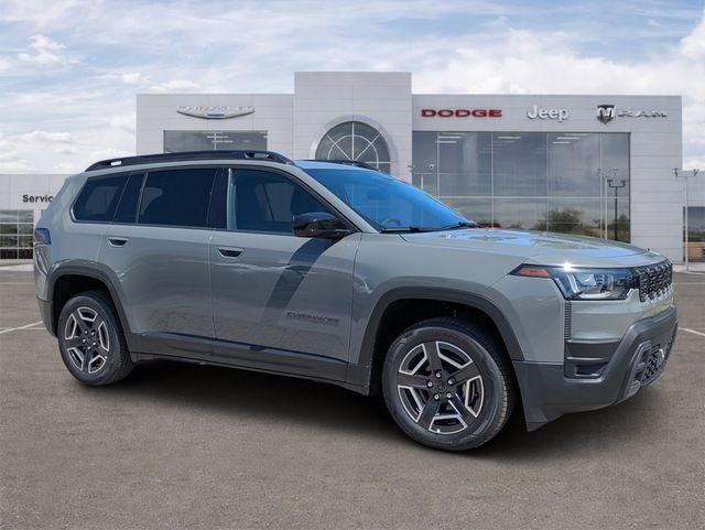2026 Jeep Cherokee CHEROKEE LAREDO 4X4 in Sting-Gray Clear-Coat Exterior Paint — front three-quarter view
