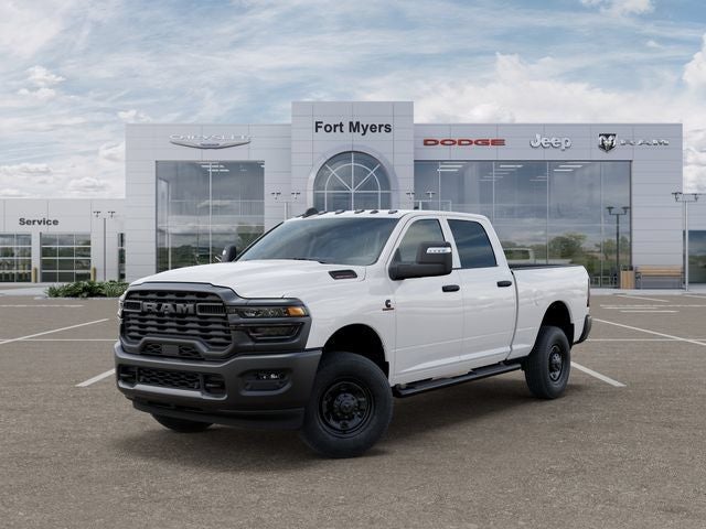 2026 RAM Ram 2500 RAM 2500 TRADESMAN CREW CAB 4X4 6'4' BOX in Bright White Clear-Coat Exterior Paint — front three-quarter view