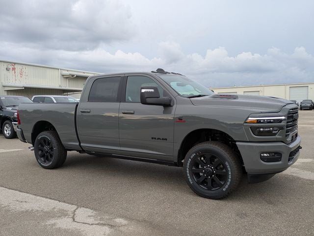 2026 RAM Ram 2500 RAM 2500 LARAMIE CREW CAB 4X4 6'4' BOX in Ceramic Gray Clear-Coat Exterior Paint — front three-quarter view