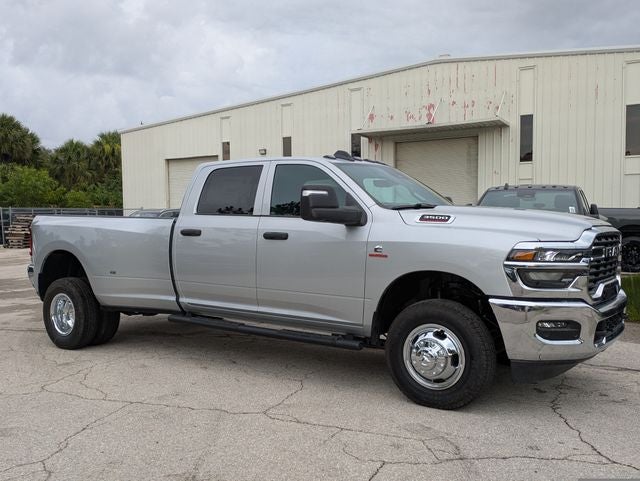 2026 RAM Ram 3500 RAM 3500 TRADESMAN CREW CAB 4X4 8' BOX in Silver-Zynith Exterior Paint — front three-quarter view