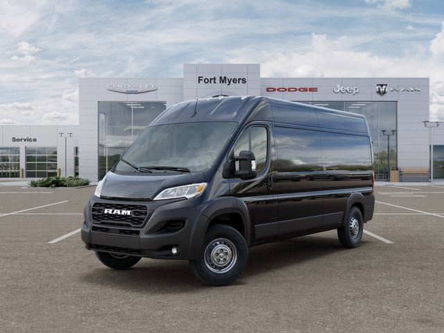 2026 RAM Ram ProMaster RAM PROMASTER 2500 TRADESMAN CARGO VAN HIGH ROOF 159' WB in Black Clear-Coat Exterior Paint — front three-quarter...