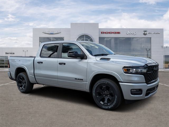 2026 RAM Ram 1500 RAM 1500 BIG HORN CREW CAB 4X2 5'7' BOX in Silver Zynith Exterior Paint — front three-quarter view