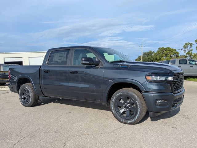 2026 RAM Ram 1500 RAM 1500 BIG HORN CREW CAB 4X2 5'7' BOX in Forged Blue Metallic Exterior Paint — front three-quarter view