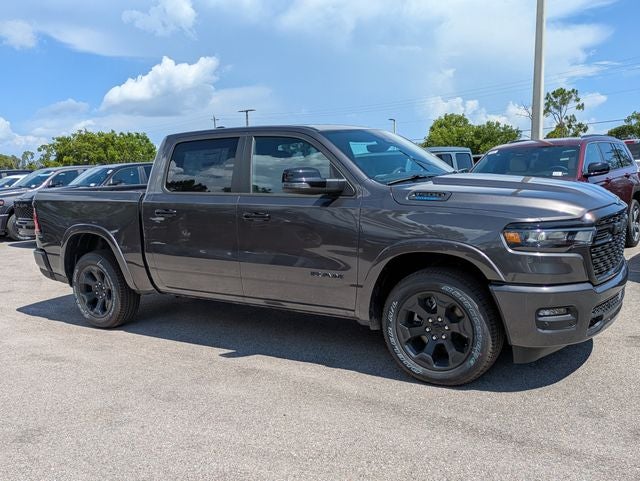 2026 RAM Ram 1500 RAM 1500 BIG HORN CREW CAB 4X2 5'7' BOX in Granite Crystal Metallic Clear-Coat Exterior Paint — front three-quarter view