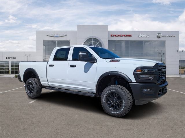 2026 RAM Ram 2500 RAM 2500 TRADESMAN CREW CAB 4X4 6'4' BOX in Bright White Clear-Coat Exterior Paint — front three-quarter view