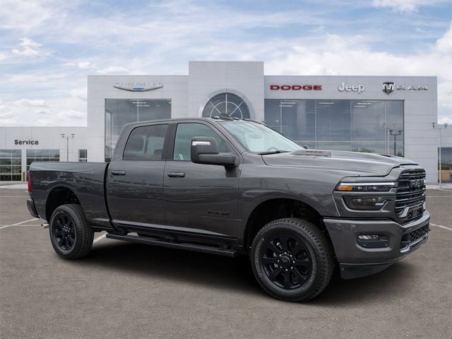 2026 RAM 2500 Laramie Crew Cab 4x4 6'4' Box in Granite Crystal Metallic Clearcoat — front three-quarter view