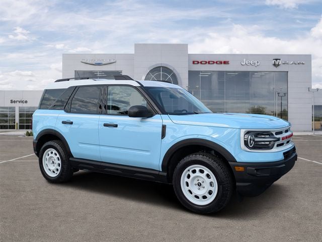 2024 Ford Bronco Sport Heritage in Robins Egg Blue — front three-quarter view