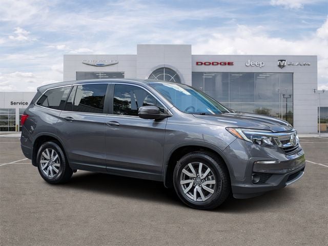 2020 Honda Pilot 2WD EX-L in Gray — front three-quarter view