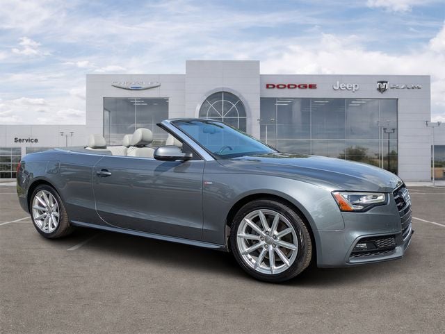 2016 Audi A5 2.0T Premium Plus quattro in Monsoon Gray Metallic — front three-quarter view